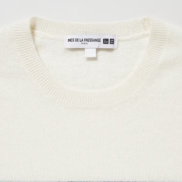 UNIQLO - CASHMERE Striped Long Sleeve Crew Neck Sweater - SZ Large -BNWT - Picture 5 of 13
